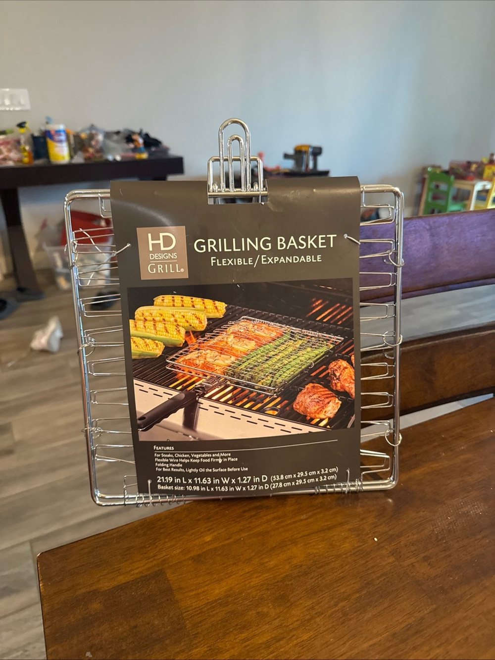 HD Designs Grill Expandable Grilling Basket - Silver